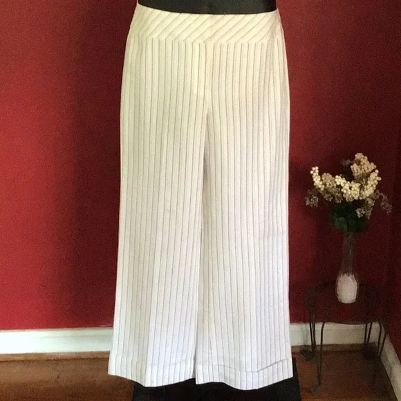 ANN TAYLOR LOFT LINEN TROUSERS SIZE 8 - Picture 1 of 3